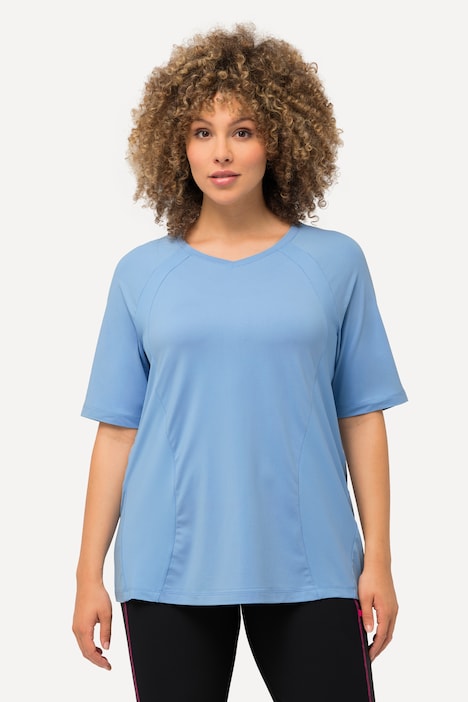 Funktionsshirt, schnell trocknend, V-Ausschnitt, Halbarm