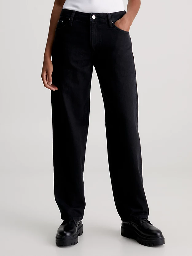 Calça jeans reta dos anos 90