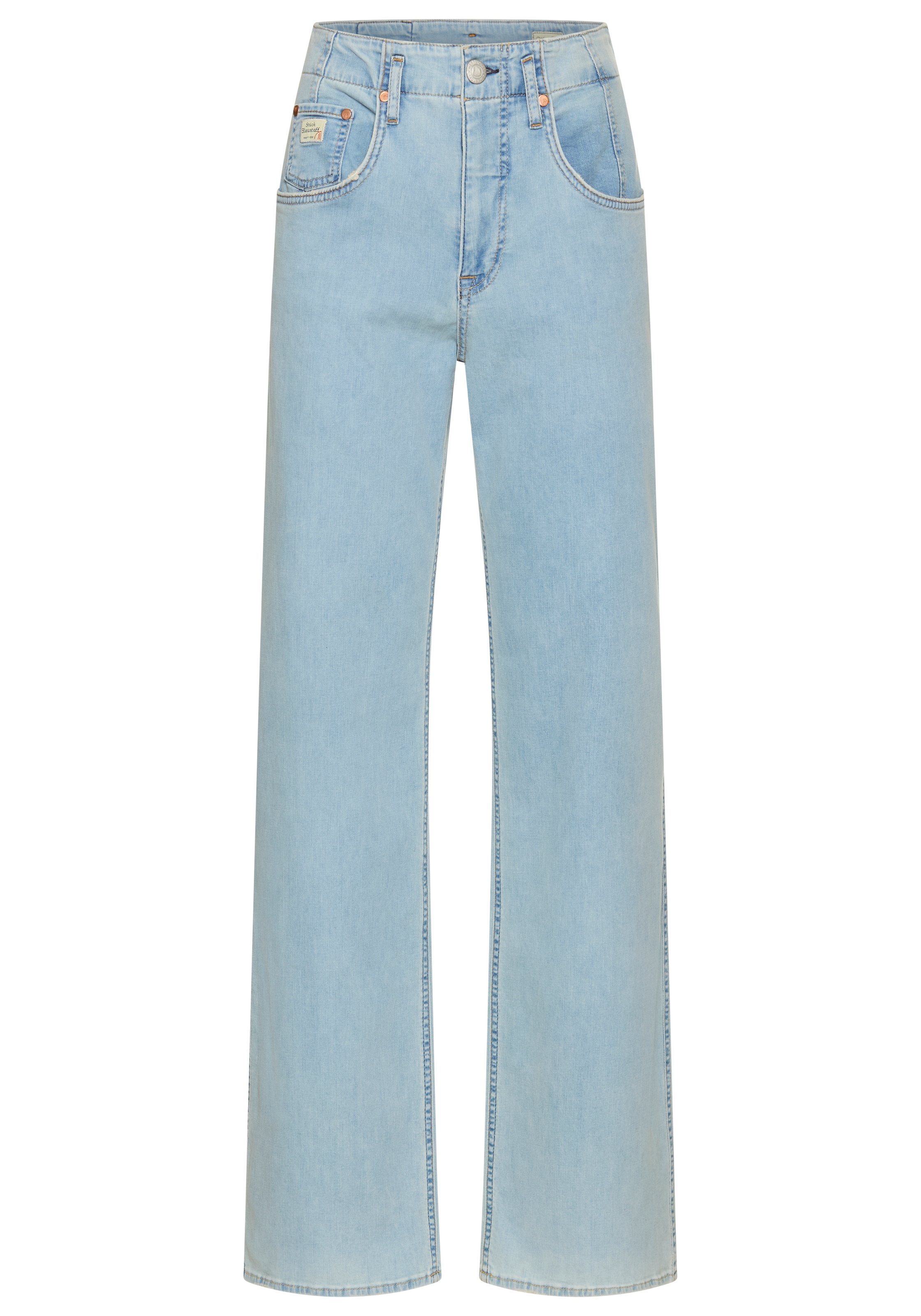 Herrlicher High-waist-Jeans »Baggy Straight Denim Light«