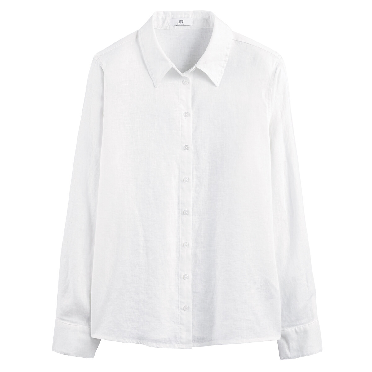 COLEÇÕES LA REDOUTE<br>Camisa de linho de manga comprida