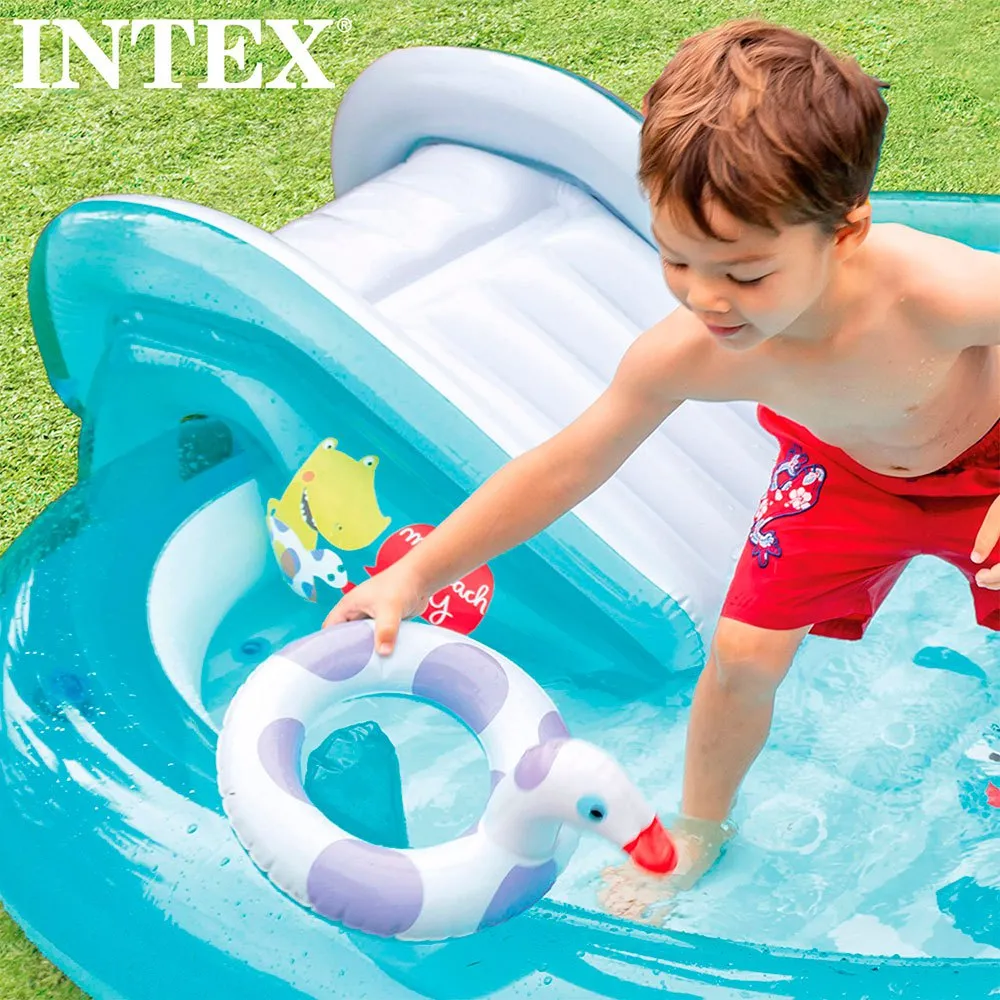 Intex Krokodil-Spielzentrum mit Rutsche und Pool