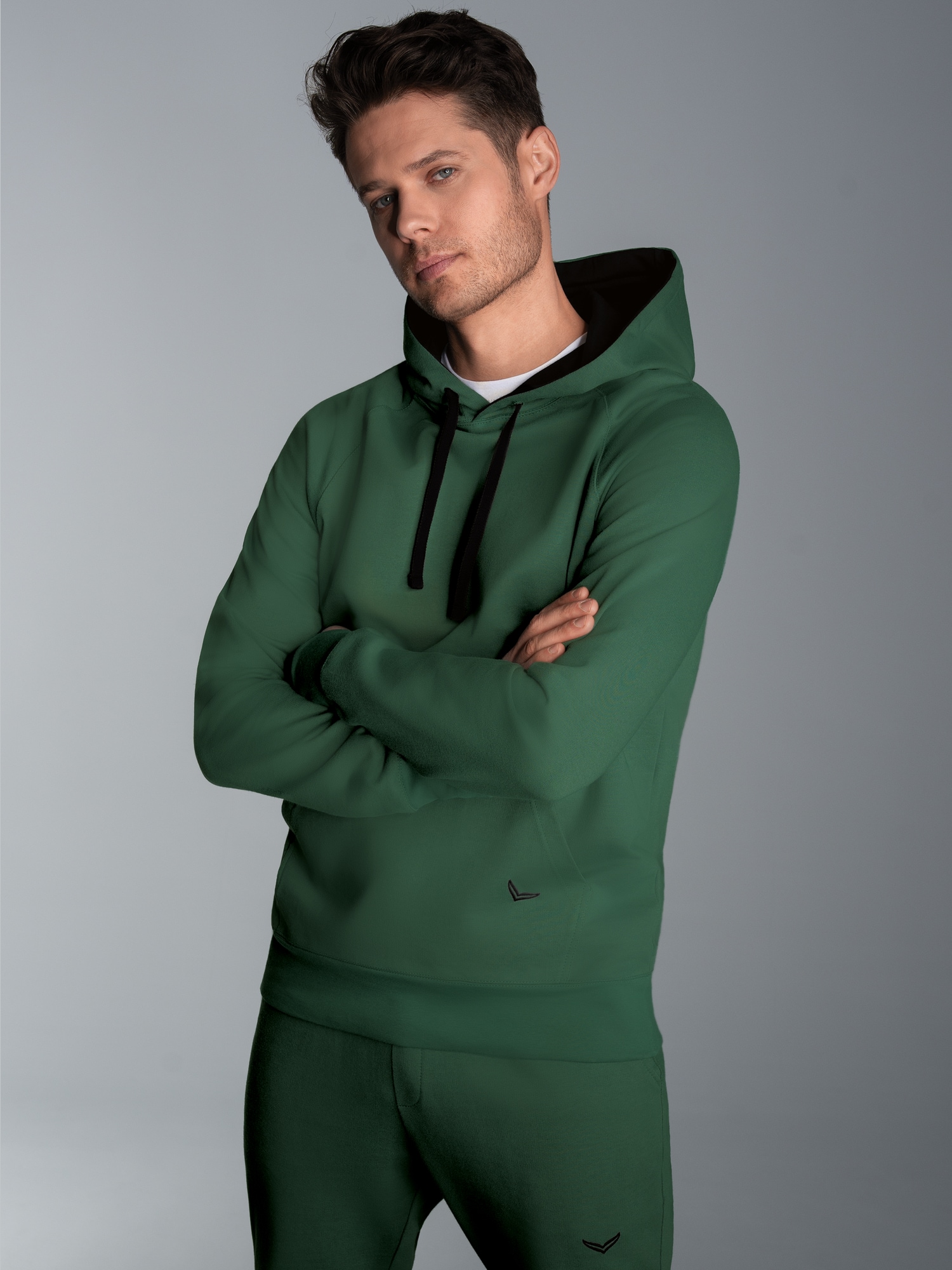 Kapuzensweatshirt aus Biobaumwolle Efeu