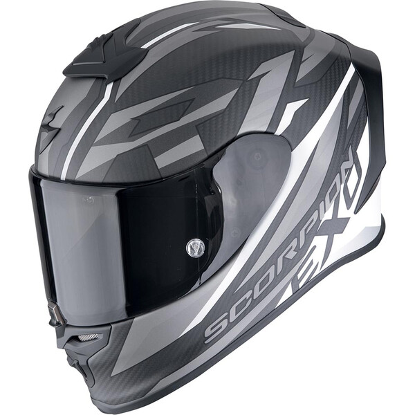 Scorpion - Casque Exo-R1 Evo Carbon Air Runner Noir Mat / Blanc