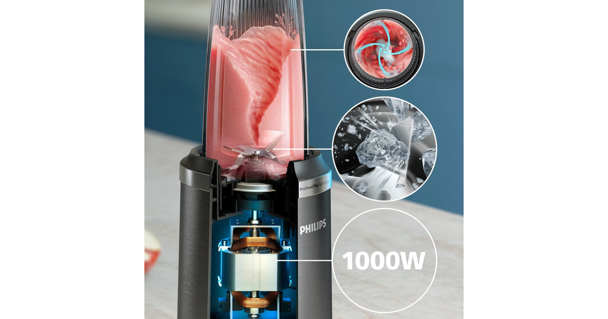 Philips5000 Series Blender HR2767  (Grijs, 1000 W, 700 ml)