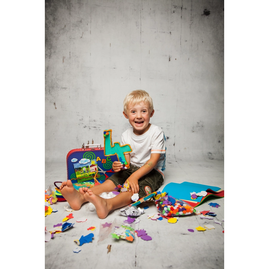 knorr toys® Bastelkoffer Creative case1500-tlg. blau