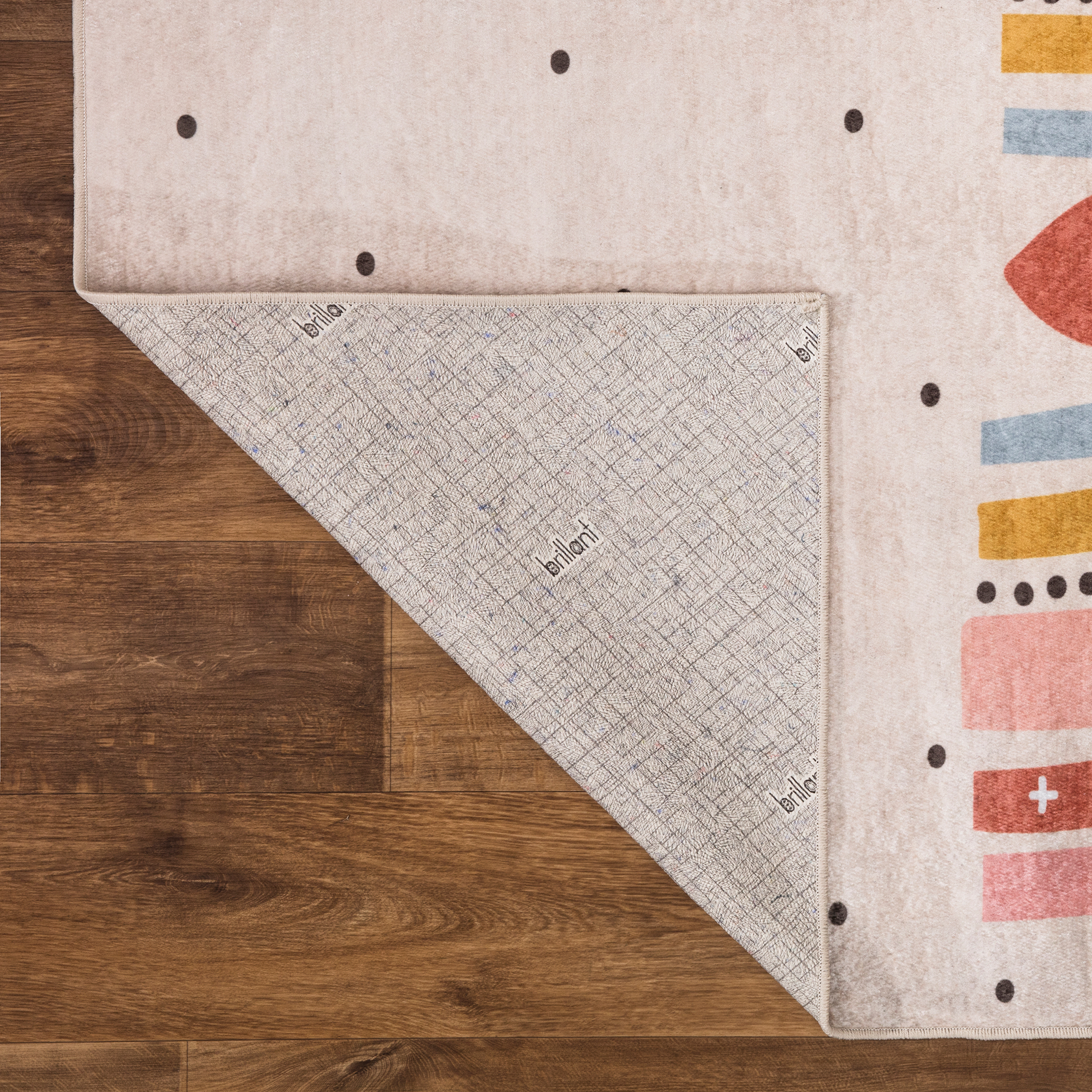 Kinderteppich - pink-rosa - Regenbogen - 120x170 cm