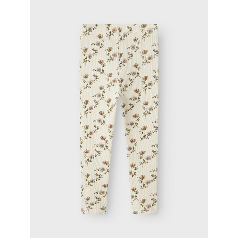 Køb Lil'Atelier Turtledove Flower Gavo Slim Leggings