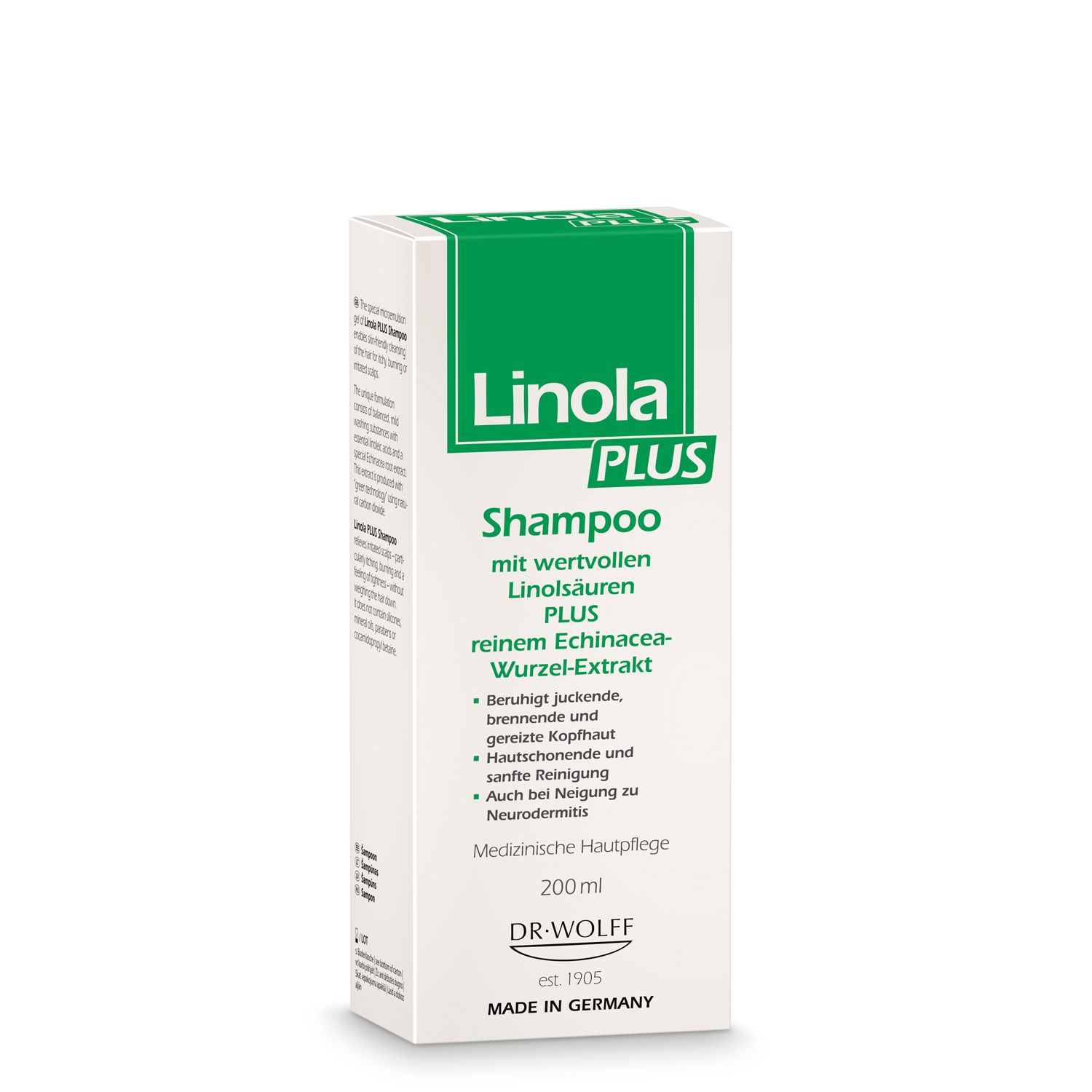 Linola PLUS Shampoo - Haarpflege für juckende, brennende oder gereizte Kopfhaut