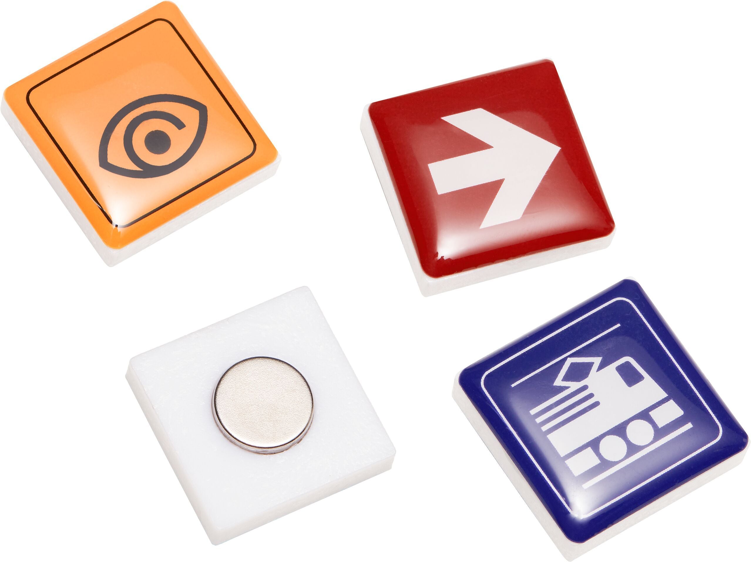 PICTO Magnete 4 Stk. 2 - Blau / B: 2.0 cm x T: 0.5 cm x H: 2.0 cm