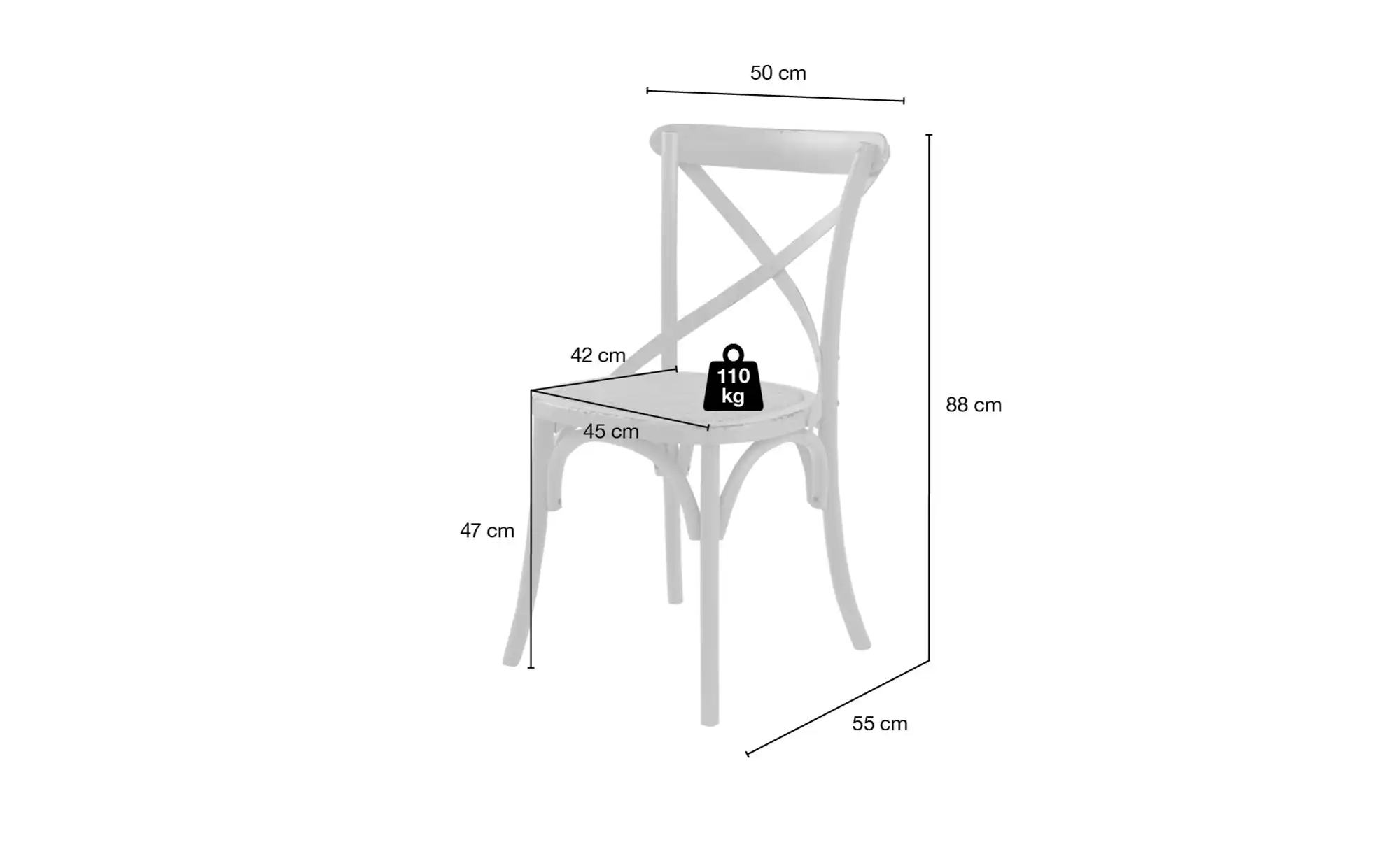 Stuhl, Used-Look in Antikoptik Xabi