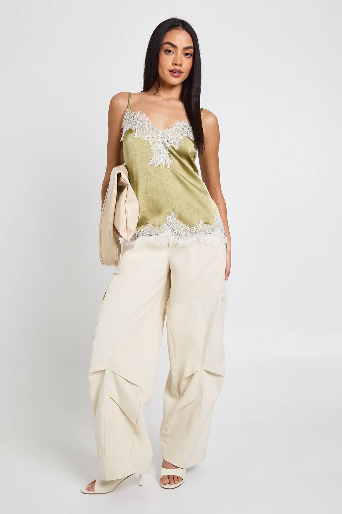 boohoo Pantalon Cargo Ballon En Sergé