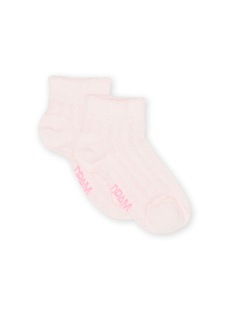 Chaussettes rose clair enfant fille