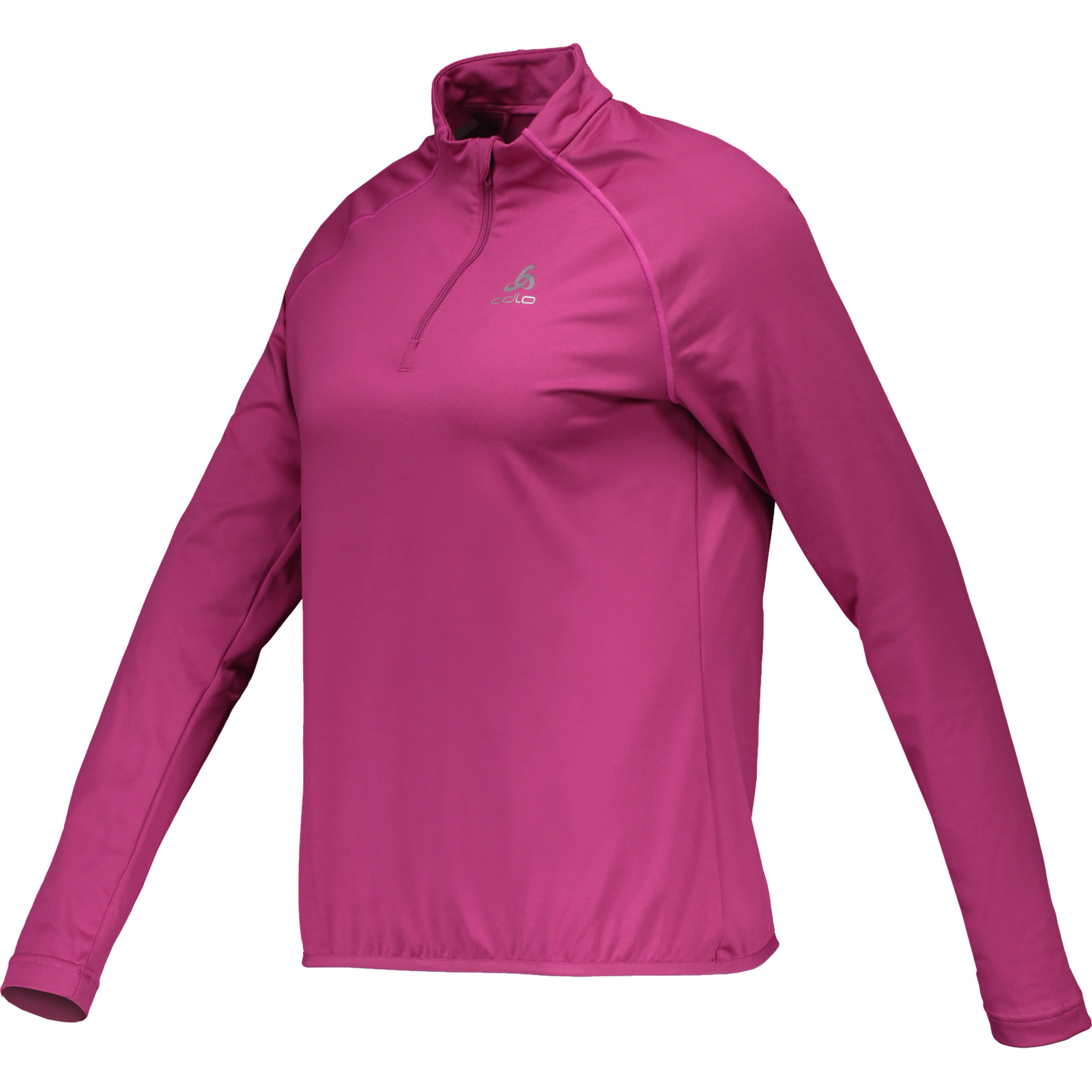 Odlo Damen-Langarmshirt Carve Light Mid Layer 1/2 Zip Da L, himbeer