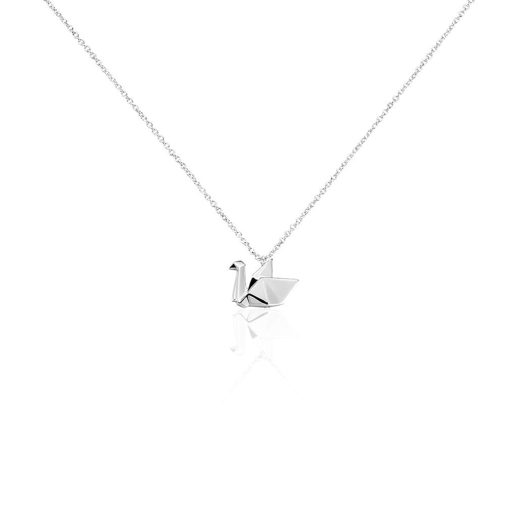 Collier Pila Argent Blanc