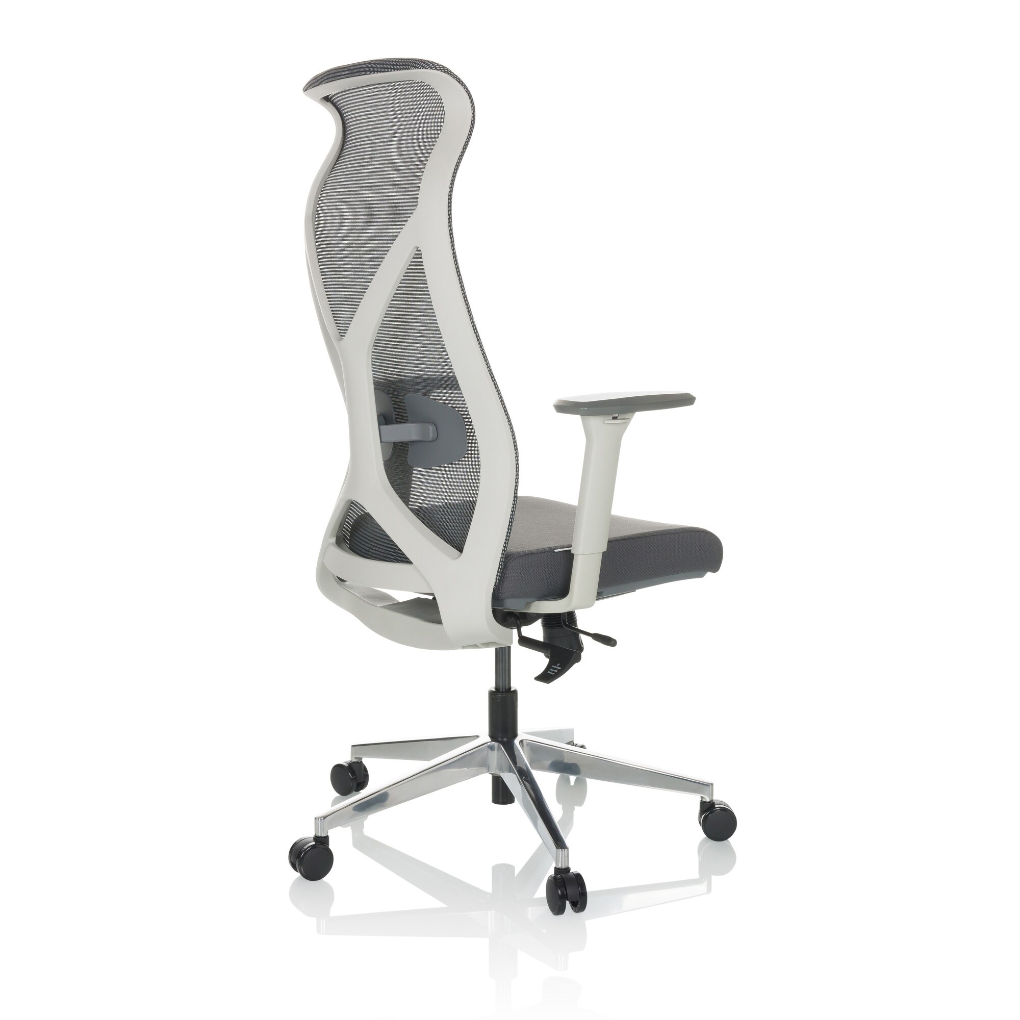 Profi Bürostuhl AZURRO WHITE Stoff/Netzstoff mit Armlehnen hjh OFFICE