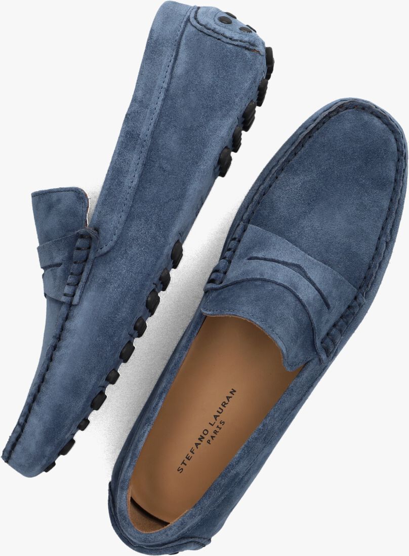 blauwe stefano lauran loafers s3268