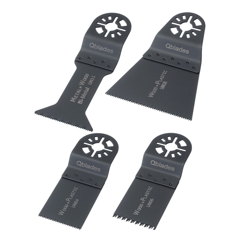 Qblades hout & metaal set 4-delig