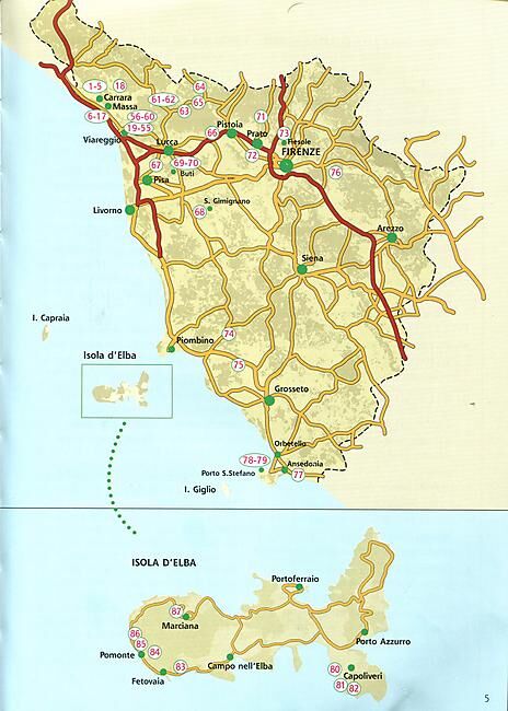 VERSANTE SUD - TOSCANA E ISOLA D ELBA