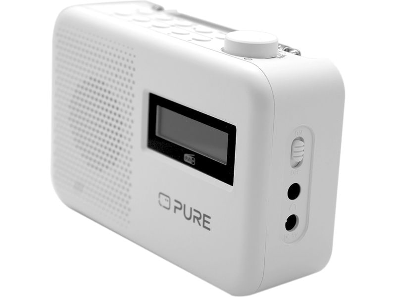 Pure DAB  Radio Elan One2 Weiss Portables DAB /FM-Radio mit Bluetooth 5.1 für den täglichen Gebrauch