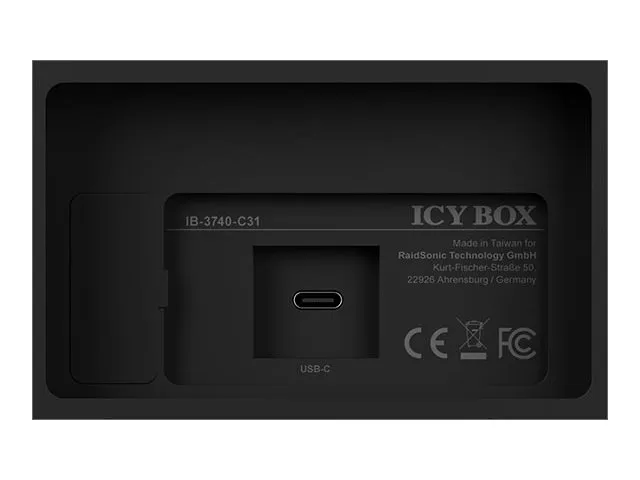 ICY BOX IB-3740-C31 - Harddisk-array - 4 bays (SATA-600) - USB 3.1 Gen 2 (ekstern)