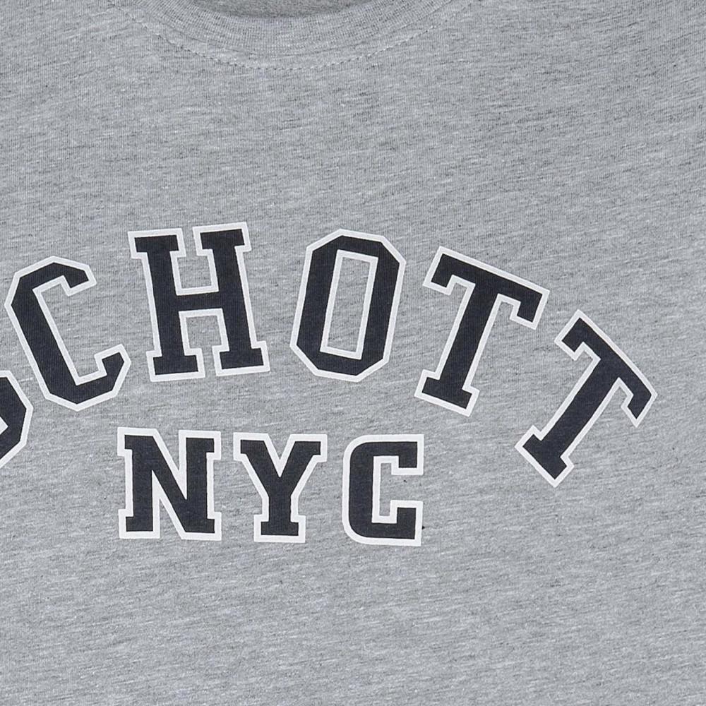 Schott T-shirt Gris Homme Schott Crew