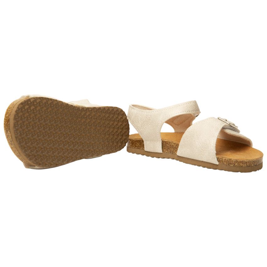 Sandales argentées pour fille - Gris chiné