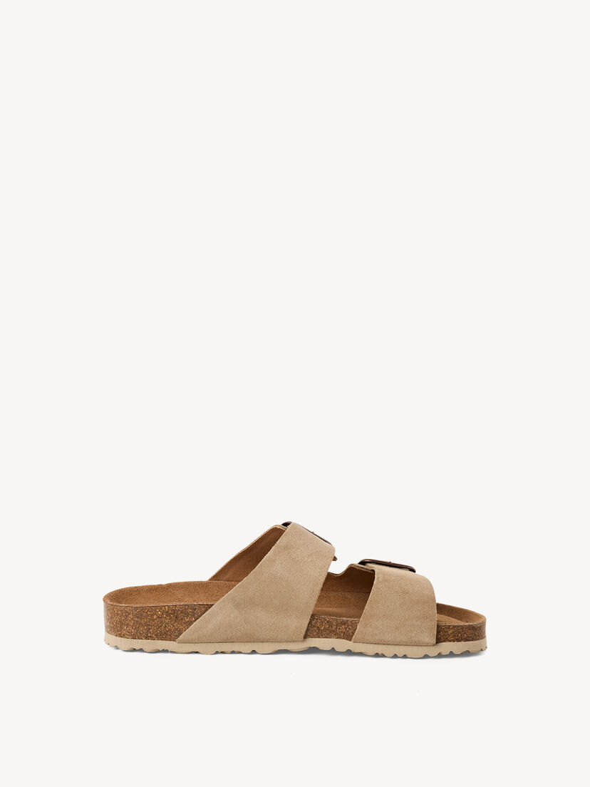 Leren Slipper - beige