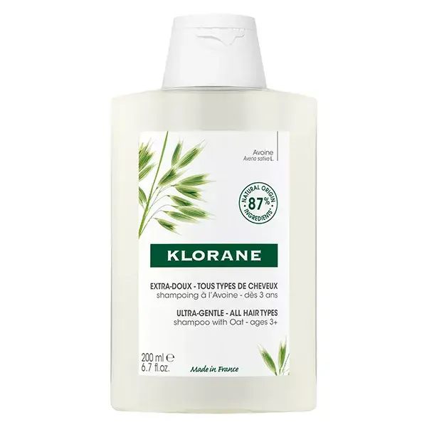 Shampoo Klorane Aveia Extra Suave 200ml