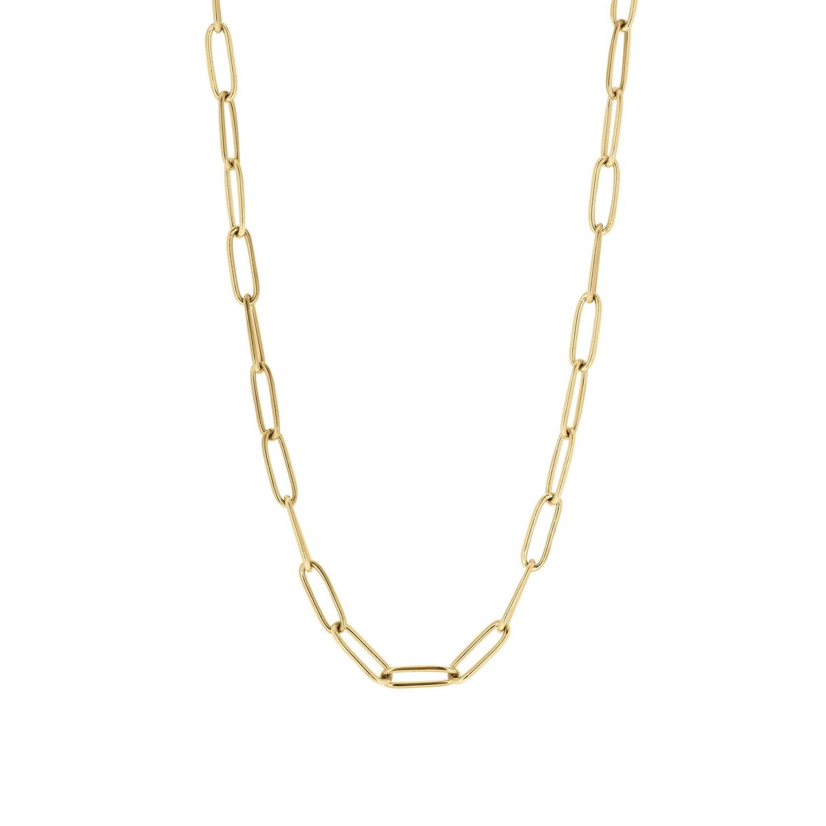 Collier Chaine acier doré or Luza Charms