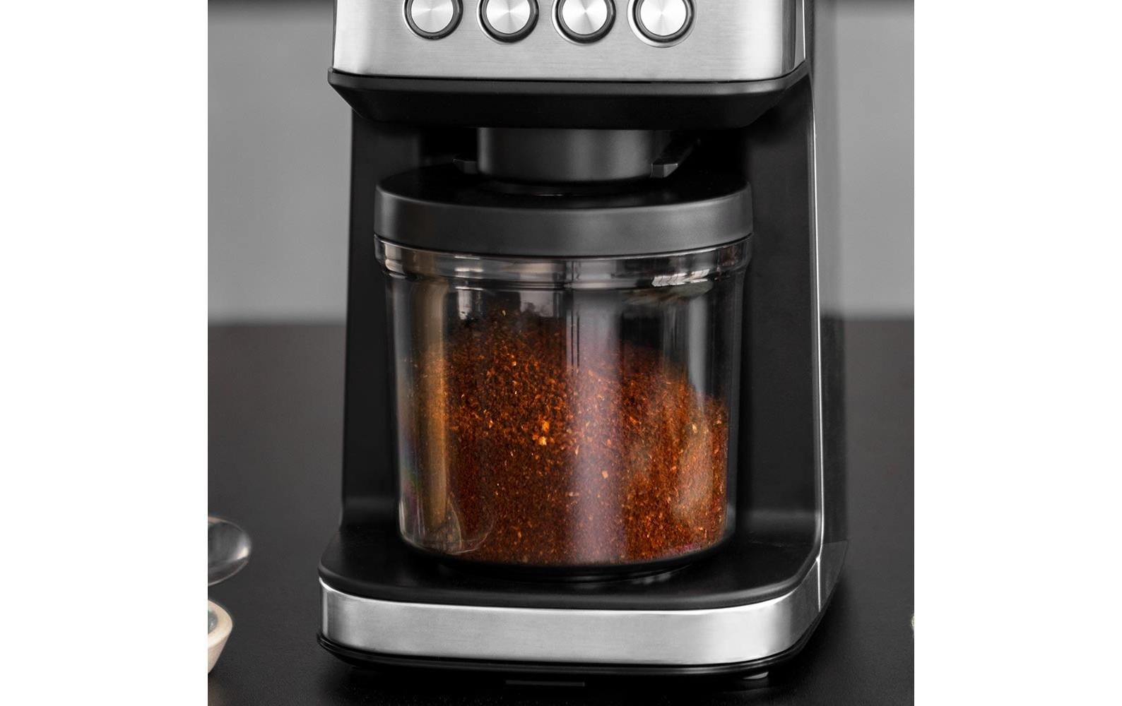 Gastroback Kaffeemühle »Design Digital 42643 Schwarz/Silber« 180 W 320 gBohnenbehälter