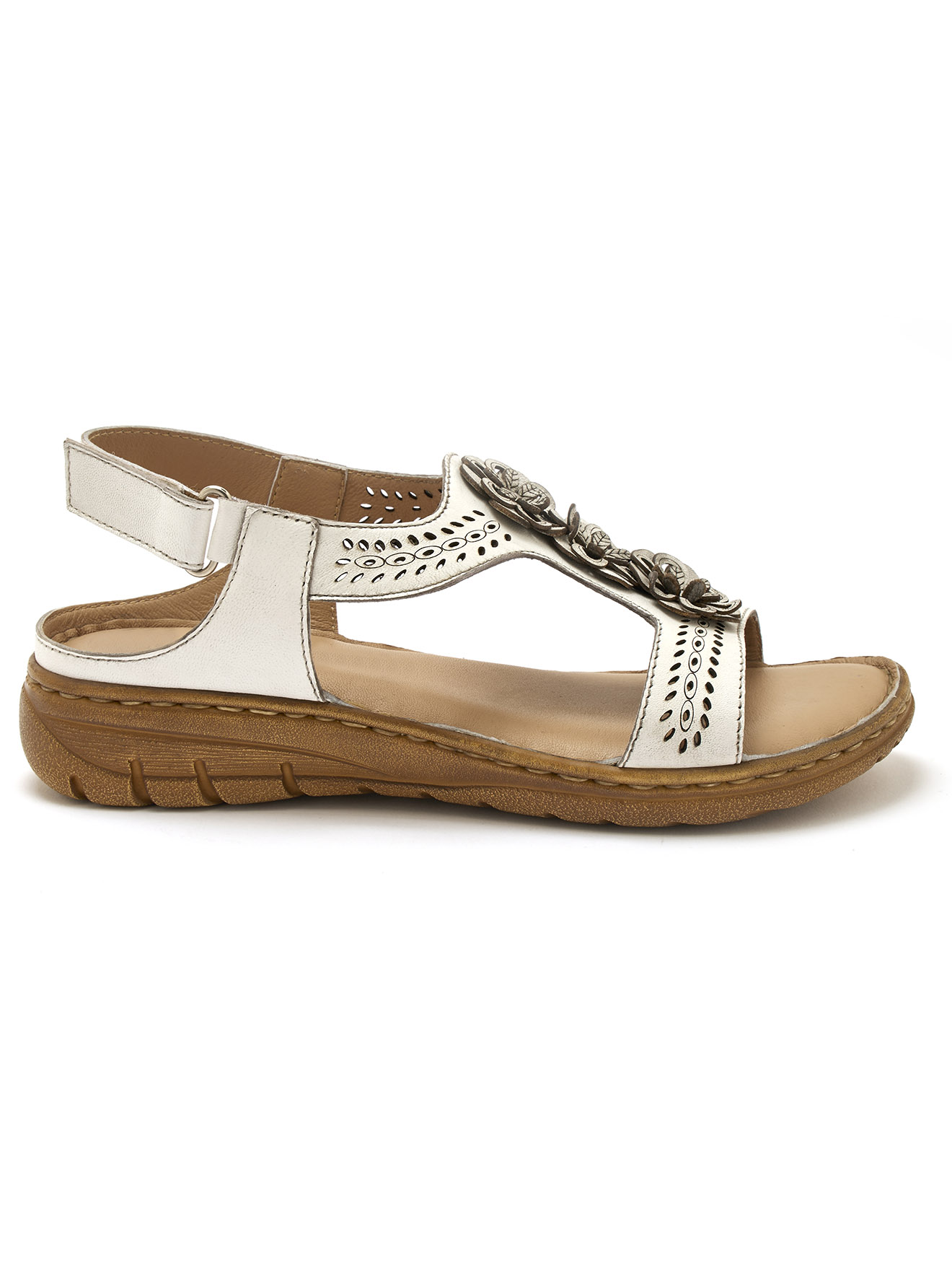 Sandales fantaisie tout cuir