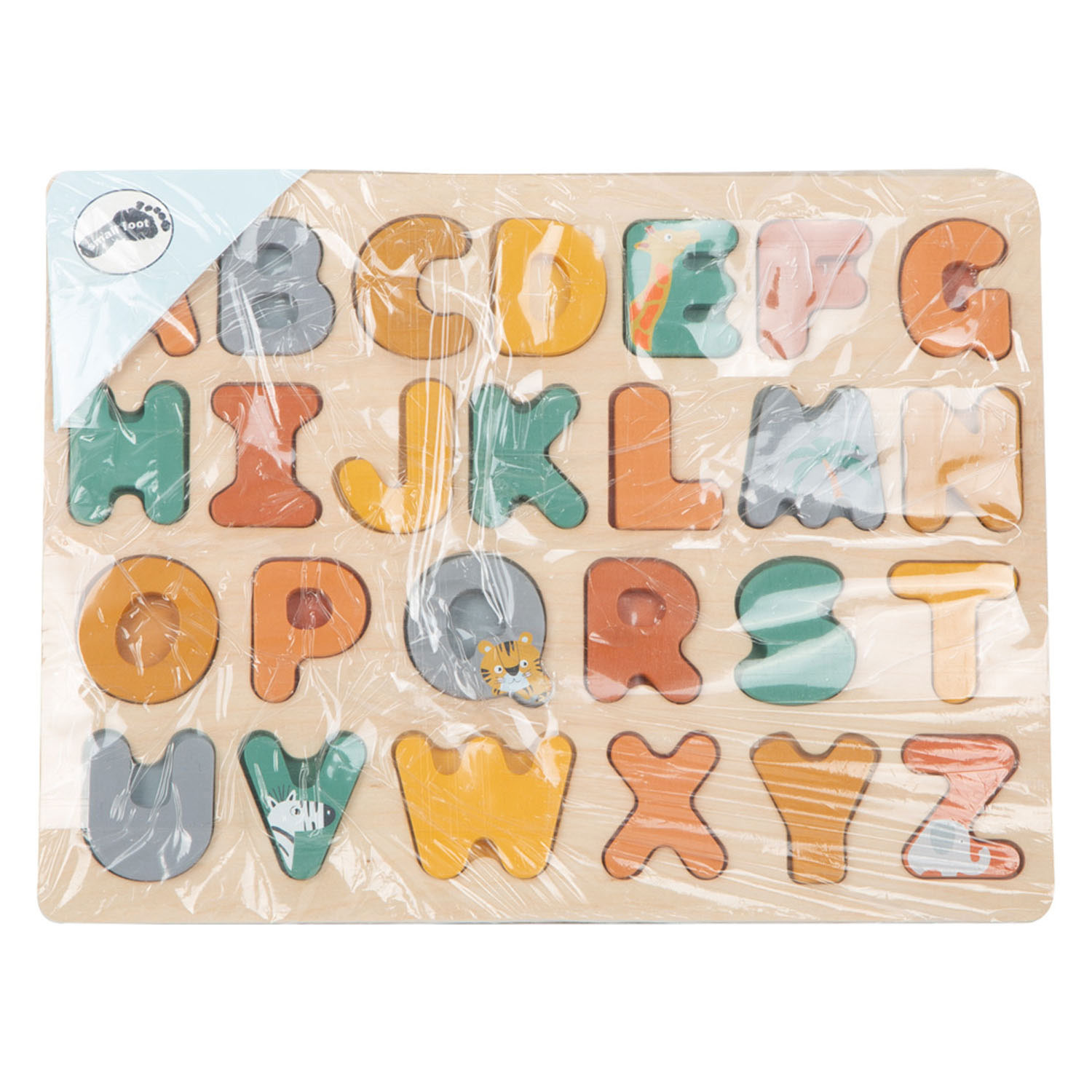 Small Foot-Houten Alfabet Puzzel Safari