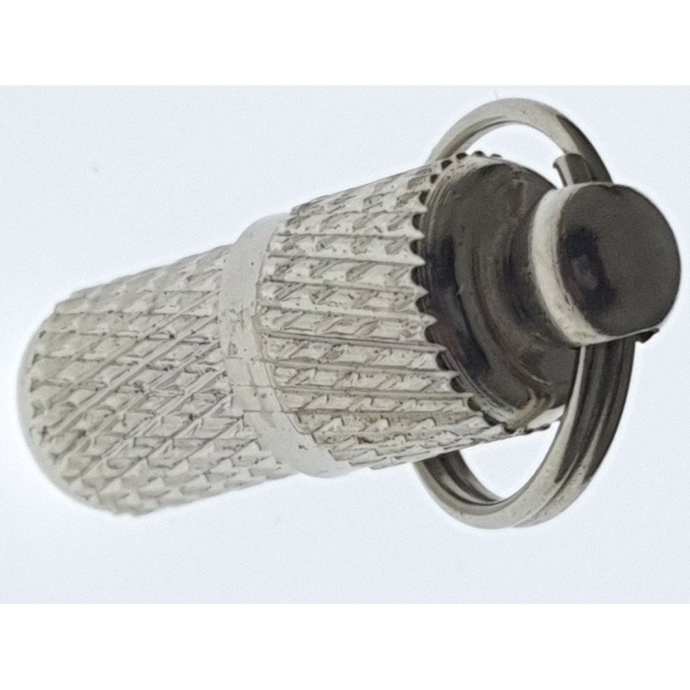 1 tube porte adresse pour collier pour chien et chat - couleur argent