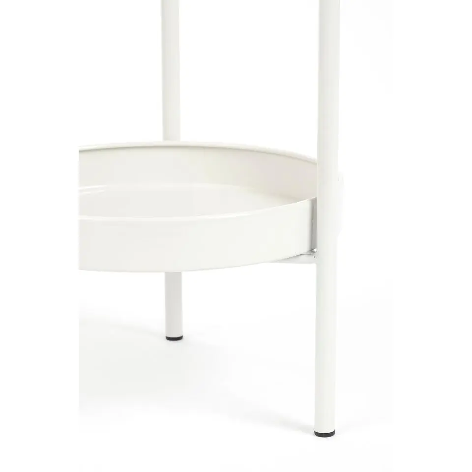 Mica Decorations Colyn Bloempot - H60 x Ø19 cm - IJzer - Wit