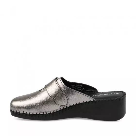 Mules GRIS NEOSOFT RELAX CUIR