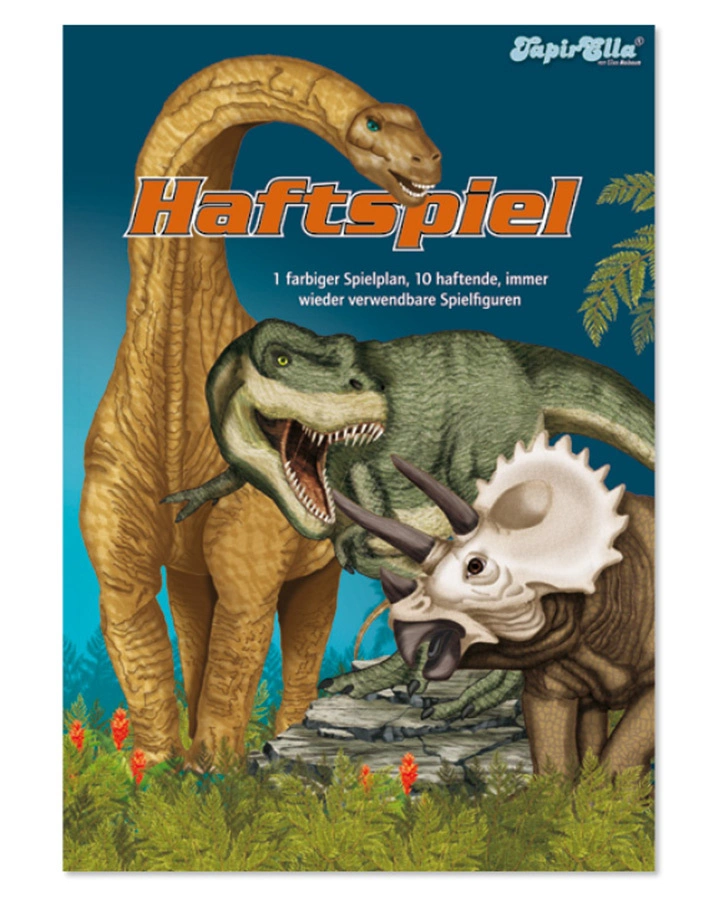 Haftspiel TAPIRELLA – DINOSAURIER in bunt