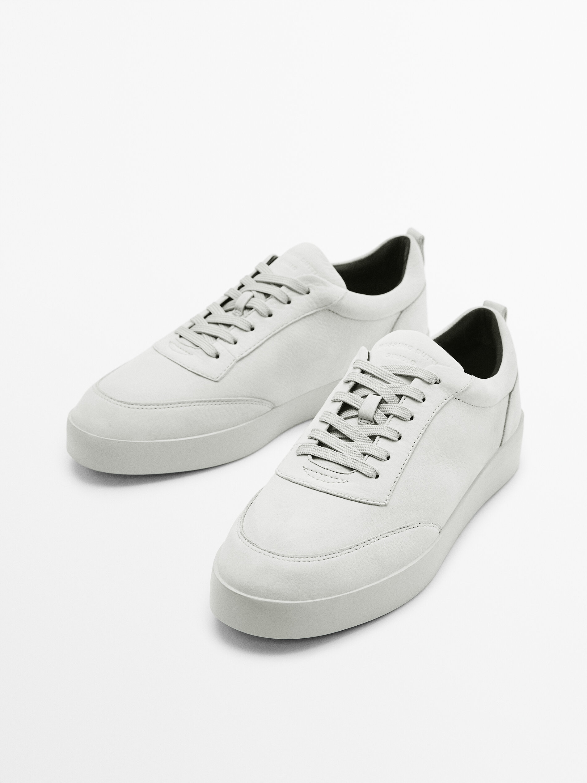 Deportivo couro nobuck - Studio - GRIS
