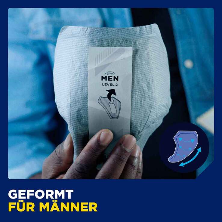 TENA® MEN ACTIVE FIT Level 3 Einlagen bei Inkontinenz, 16 St