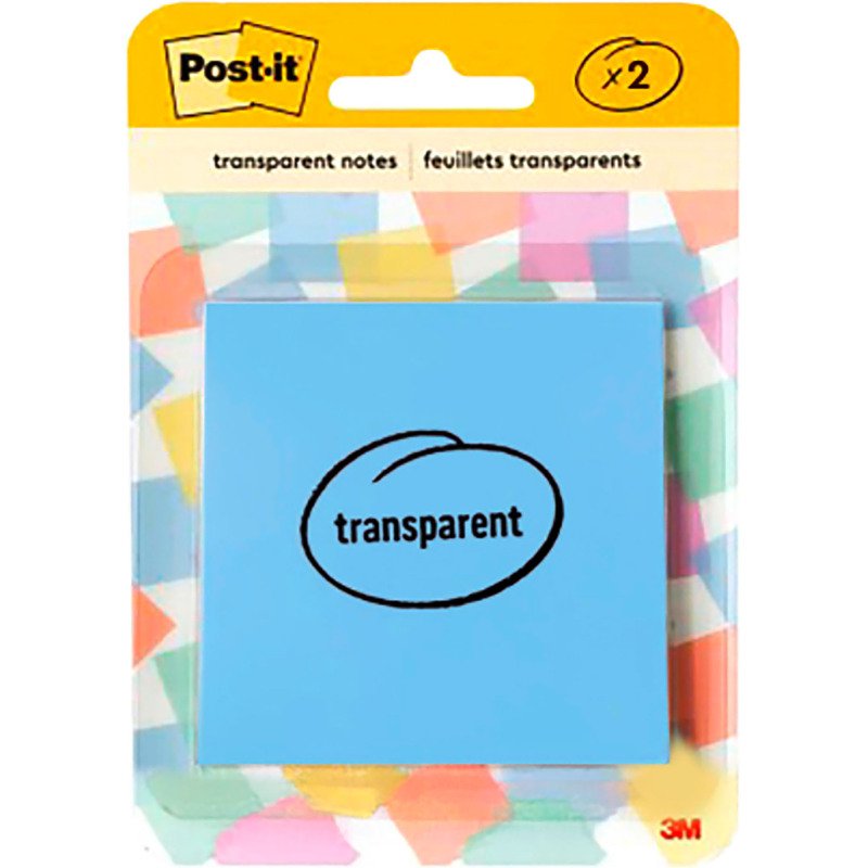 Notes repositionnables transparentes Post-it - Bloc de 36 feuilles