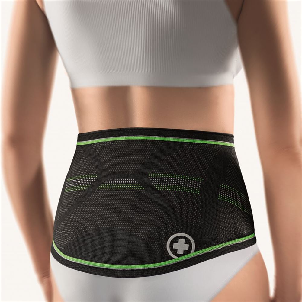BORT Sport Lady Rückenbandage Gr3 schwarz/grün 1 Stk