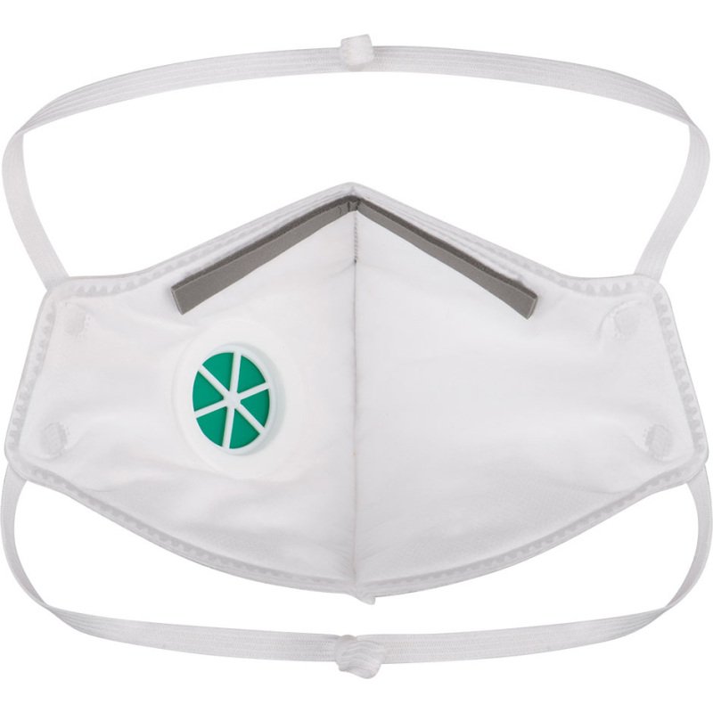 Portwest P310 Masque pliable FFP3 à soupape Dolomite (3 pcs) Blanc