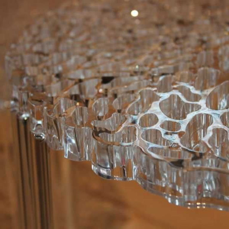Kartell T-Table salontafel small 50 kristal