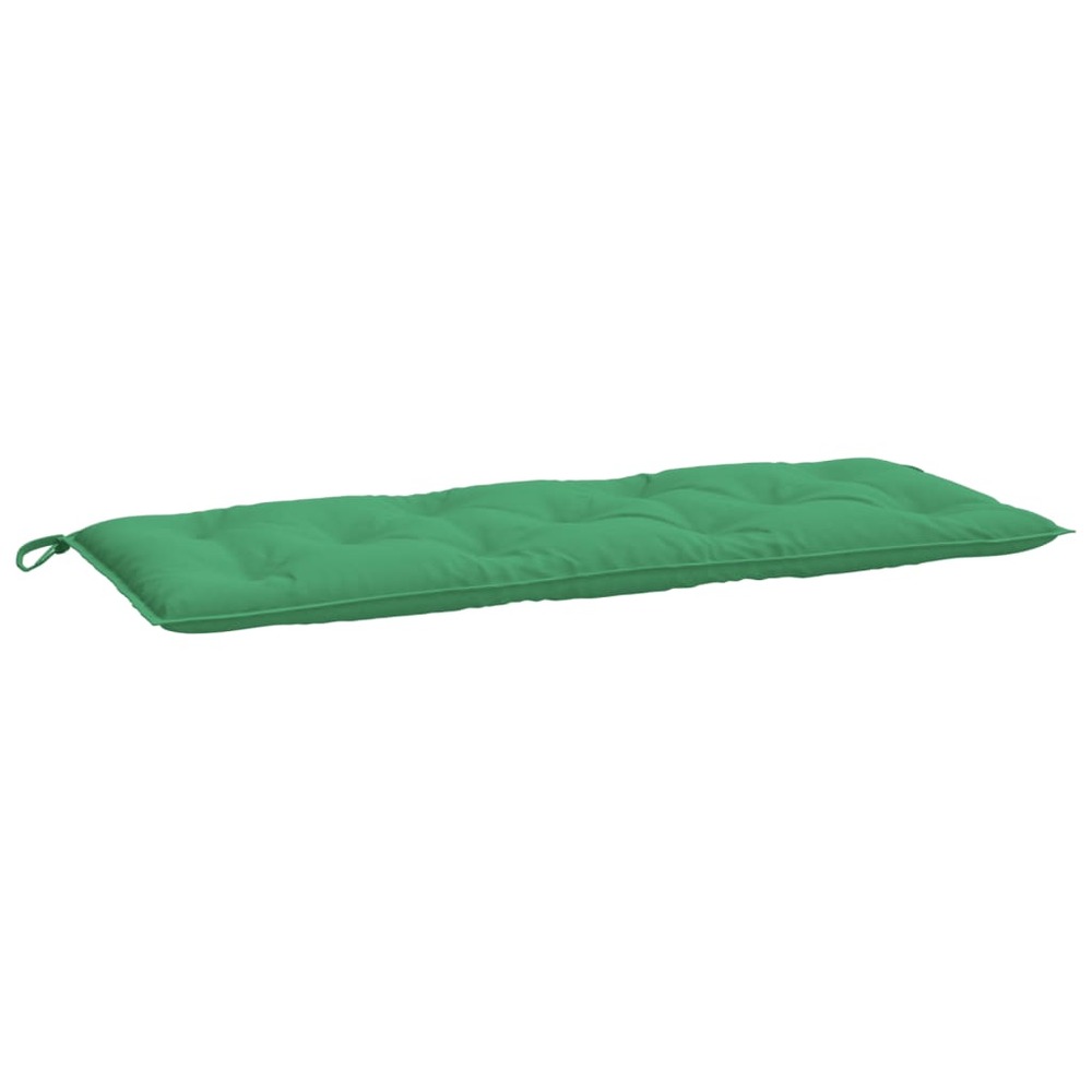 Coussins de banc de jardin 2 pcs vert 120x50x7 cm tissu oxford
