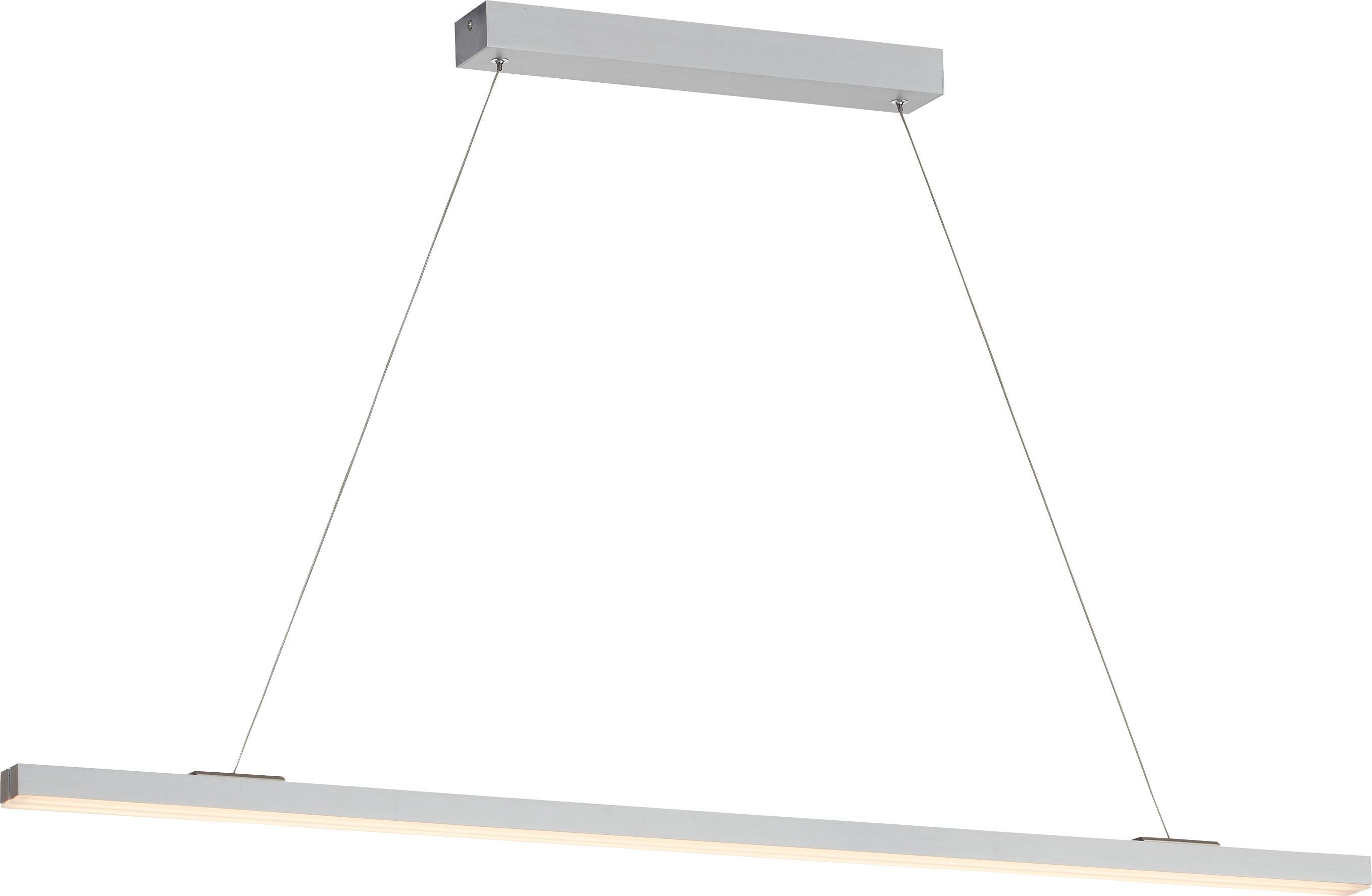 VIANO Hängeleuchte - Silberfarbig / B: 169.0 cm x T: 4.5 cm x H: 150.0 cm