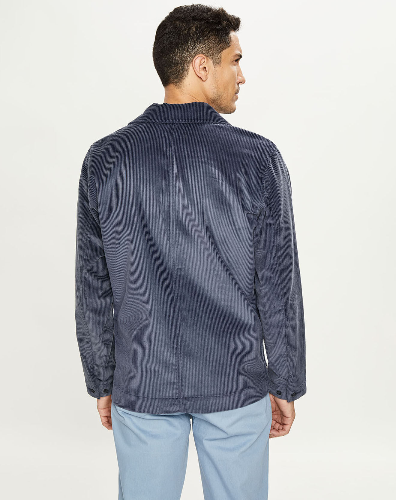 Dockers Veste en Velours côtelé Chore bleue