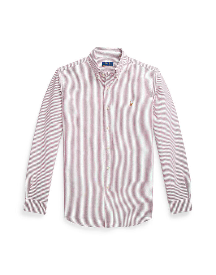 Polo Ralph Lauren CLASSIC OXFORD-CUBDPPCS UNI STRIPE Uni wine/white