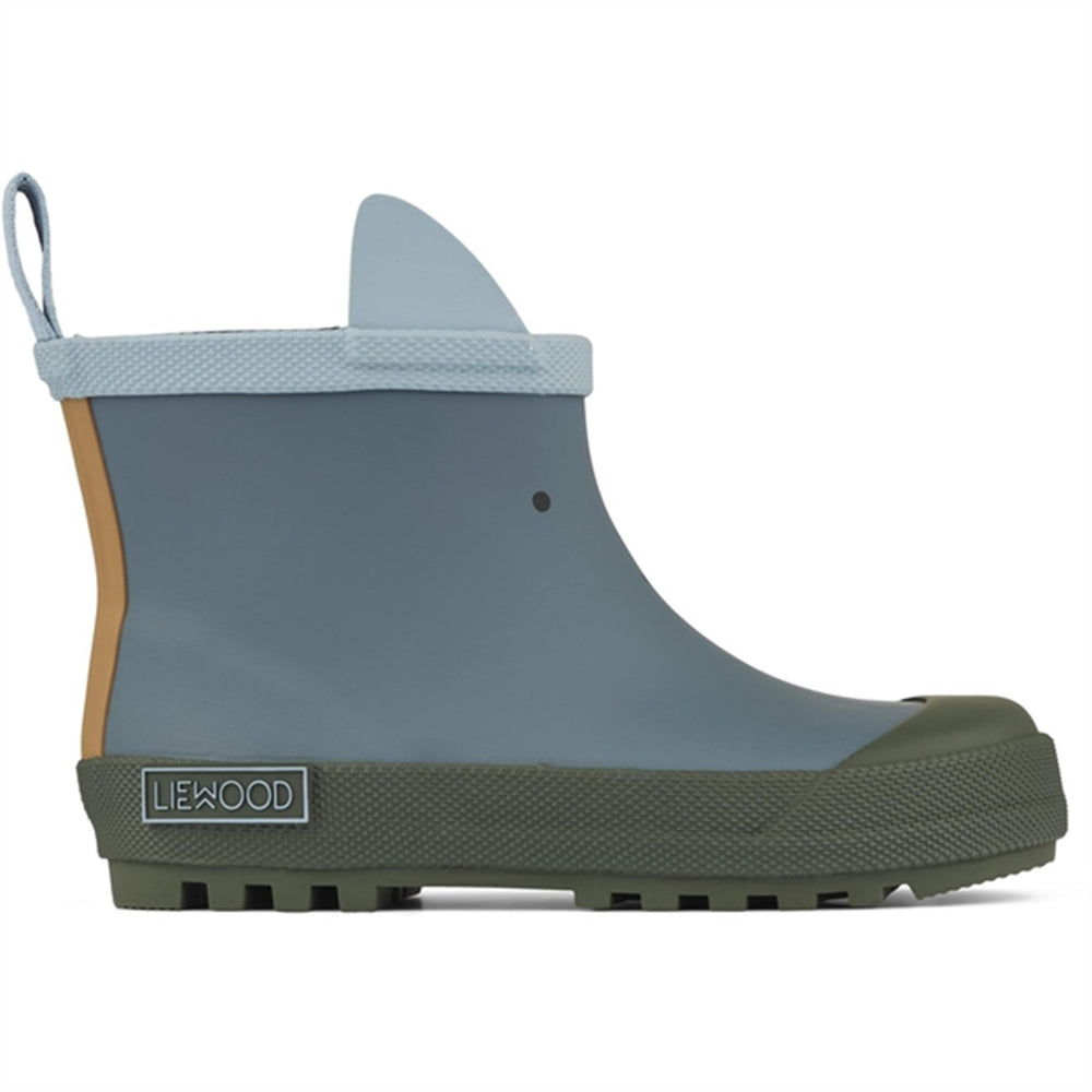 Tekla Gummistøvler Rabbit/Whale Blue Mix
