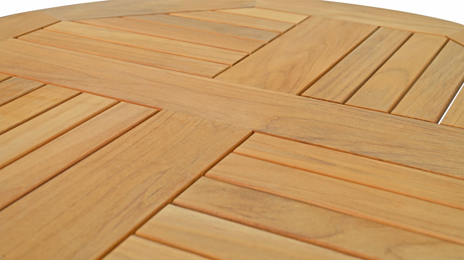 Opvouwbare houten tafel voor tuin, terras, camping, teak, praktisch, opvouwbaar, balkontafel, rond, 90 cm, weerbestendig, solide, premium