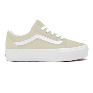 Suede Marshmallow Old Skool Platform Personalizzate