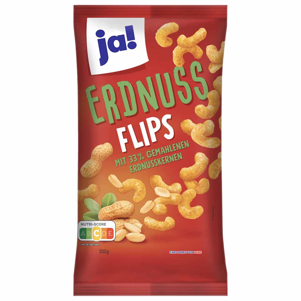 ja! Erdnuss Flips 200g MHD:10.7.25